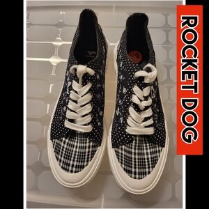 ROCKET DOG FLORAL AND PLAID SNEAKERS